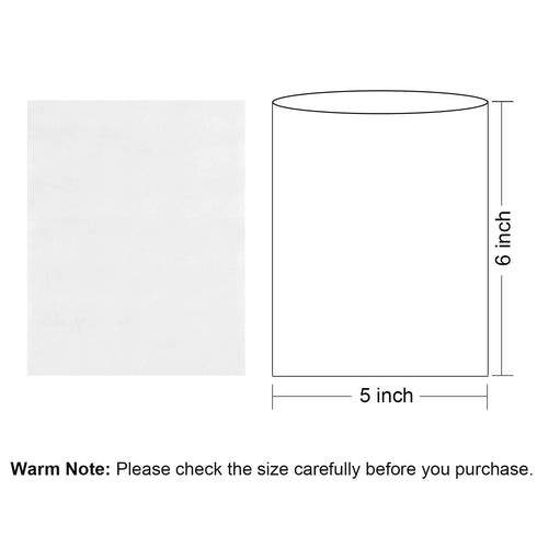 200 Pcs Clear PVC Heat Shrink Wrap Bags 5x6 Inches for Packaging Soap, Bath Bombs, Candles, Jars, DIY Projects