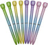 Maydahui 12 PCS Colorful Rose Ballpoint Pens - Retractable Flower Pens with Black Ink for School & Office