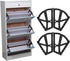 8 Set TOPINCN Shoe Drawer Hinge, Shoe Rack Hinges Home Furniture Shoes Drawer Cabinet Hinge Flip Plate Frame Turning