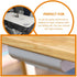 NUOBESTY 2Pcs Punch Storage Box, Hidden Desk Drawer Under Desk Storage Organizer, Adhesive Pencil Tray for Kitchen
