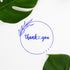 Packages, 1-5/8" Personalized Thanks Custom Stamp for Small Business - Pre-Inked Elegant Gratitude Pre-Inked Thank You
