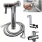 SECNAC Brass Handheld Bidet Sprayer for Toilet, Jet Sprayer Set with Bidet Hose,