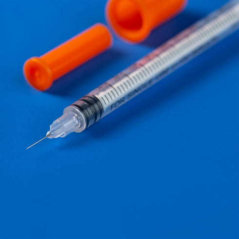 1ml Syringe with 31Ga 1/4 Inch Needles, Sterile Individual Packaging for Lab Supplies, Pack of 100