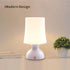 LED Mood Light, Scandinavian Lamp, Battery Powered Night Light, Cordless Night Light, 100% Electrical Safety at Home, Minimalist Table Lamp, Small White Lamp, Gift Ideas by RiverLux
