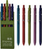 Gel Pens, 5 Pcs 0.5mm Fine Point Smooth Writing, High-End Series Black Ink for Journaling School Office (Vintage)