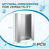 2 9.75"H 5.5"W X3.5"D Blulu Pcs Glove Box Holder Dispenser Stainless Steel Wall Mounted Box Organizer Wall Attachment