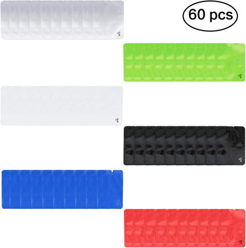 JUMISEE 60 Pack Holographic RFID Blocking Sleeves, Anti-theft Card Holder for Credit Cards and Wallet Protection