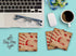 Sticky Notes 12 Pack 3"x3" 50 Sheet Count Per Pad, Large Bloody Handprint Horror Scary, Cute Funny Memo Note Pads Stationery Journal Planner Paper