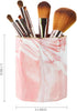 WAVEYU Pink Pen Holder for Girls, Marble Ceramic Pencil Cup, Desk Organizer Decor for 2023 Graduates, Durable Makeup Brush Holder for Office, School, Classroom, Home, Pink Marble by WAVEYU