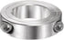 HARFINGTON Shaft Collar for 1-5/8" Rod, 2-5/8" OD, 11/16" Width, 304 Stainless Steel Double Split Axle Clamp-On Collar