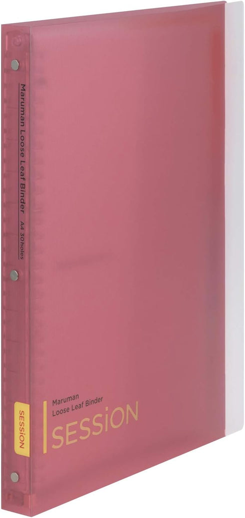 Maruman F584-08 Loose Leaf Binder, A4, Session, 30 Holes, Pink by Maruman