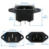 Baomain 3P IEC 320 C14 Male Plug, Panel Power Inlet Sockets Connectors AS-05 AC 250V 10A, 5PCS
