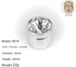 SANCHAKOU 10 8078 Decorative Knobs Pcs Single Hole Coffee Table Bedside Cabinet Drawer Handle Chrome + Crystal