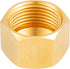 30PCS 3/8-Inch Brass Compression Cap Stop Valve Cap, Brass Compression Fitting