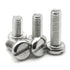 KXHFUQKS A2-70 304 M10 12/14/16/18-60MM 5Pcs(14mm) Stainless Steel Slotted Round Head Slot Column Cheese Screw Bolt