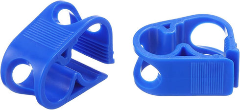 PATIKIL 5Pcs Plastic Tube Tubing Clamps, Adjustable 1/4" - 1/2" Tube OD Hose Clamp Clip for Laboratory Pinch Valve, Blue