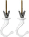 uxcell 2 Pack Ceiling Hook Kit, White Finish Plant Hanging Ceiling Hook