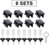 Locks,8 Pack ZRFCXE Window Sliding Window Locks with Key for Vertical & Horizontal Sliding Windows Doors,Easv