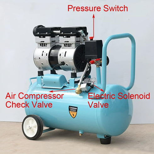 3-Port Brass Check Valve M10*1 x G3/8 Male x G1/2 Male Threaded Pneumatic Air Compressor Valve