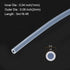 5m(16ft) 1mm(0.04") ID x 2mm(0.08") OD Silicone Tubing Clear Industrial Plastic Tubing Pure Silicone Hoses for Pump Siphoning Draining Irrigation Brewing