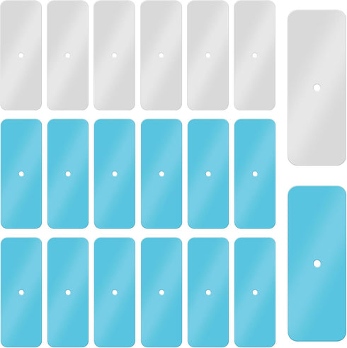 Tucnoeu 20pcs Under Cabinet Light Adhesive Magnetic Strips, Replacement Metal Strips for Magnets