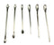 ZHUUO 1 Set Stainless Steel Miniature Laboratory Sampling Spoon, Spatula Combination Reagent Spoon, Lab Utensils (Pack