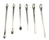 ZHUUO 1 Set Stainless Steel Miniature Laboratory Sampling Spoon, Spatula Combination Reagent Spoon, Lab Utensils (Pack