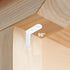 Oufiin 18Pcs 72 1.57x1.57 Inch White L Bracket & Pcs Screws, Corner Brace, Small Right Angle Bracket, Shelf Bracket