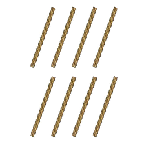 uxcell 8pcs Fully Threaded Rods 5/16x3-3/4", Carbon Steel Long Threaded Screws for Furniture and Railing Assembly.