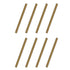 uxcell 8pcs Fully Threaded Rods 5/16x3-3/4", Carbon Steel Long Threaded Screws for Furniture and Railing Assembly.