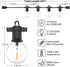 ZOTOYI Outdoor String Lights 50FT, LED Patio Lights with 27 Plastic G40 Bulbs, Waterproof Edison Globe Lights