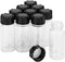 0.3 Oz Clear Glass Vials with Screwcap Empty Bottles for Liquid Sample Pack of 10