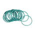 uxcell Fluorine Rubber O-Rings, 19mm OD 17mm ID 1mm Width FKM Seal Gasket, Green, Pack of 20 for Plumbing Machinery