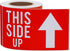 Hybsk This Side Up Warning Stickers - 3x5 Inch for Shipping and Packing, 100 Per Roll