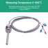 Twidec 2M NPT 1/2" (6X50MM) Pipe Thread Temperature Sensor Probe Two Wire Temperature Controller 0~600? 304 Stainless