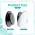 CIATBYYJ 2Pcs 2.2inch Office Cubicle Mirrors, Adjustable Monitor Mirror to See Behind You for Work Accessories, Small