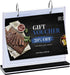 T-Shaped Multi-Page Flip Acrylic Sign Holder for Menu/Photo/Advertising/Drink Display Stand 12.1x9.3inches
