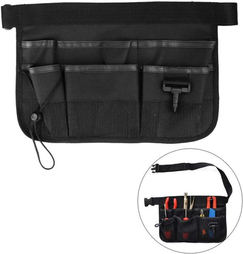HEEPDD Gardening Tool Waist Bag Belt - Heavy Duty Oxford Tool Apron with 7 Pockets for Construction & Carpenter Tools