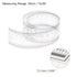 Film Flexible Ruler 50cm 0.1mm Scale with R Angle & Width Lines PET Plastic Folding Straight Ruler Calibration Soft Ruler Measuring Tool for Factory, Transparent