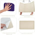 Vuzvuv Linen-Brown Large Cork Board 28"x16" with 50 Push Pins & Sticky Notes - Self-Adhesive Felt Pin Board