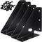 BokWin 4 Pack Metal Triangle Corner Shelf BracketsCorner Brace Brackets 85mm x 85mm