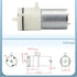 SOSODBBM 3.7V 6V 12V 370 1Pcs Small Mini Motor Diaphragm Air Pump Vacuum Pump Negative Pressure Suction Pump DIY Breast