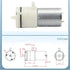 CXYFQUUK 3.7V 6V 12V 370 1Pcs(DC 4.5V) Small Mini Motor Diaphragm Air Pump Vacuum Pump Negative Pressure Suction Pump