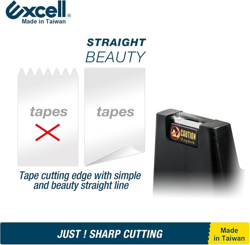 Excell 3 Pack Desk Tape Dispenser (1" core) with Non-Skid Base, Design for Home, Office, Gift Store, Wrapping