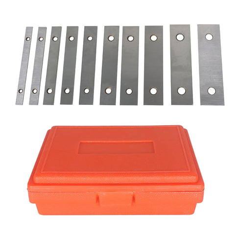 findmall Thin Parallel Bar Set, 10 Pair 1/8" X 6" Accuracy Parallels for Machinist Lathe Tools
