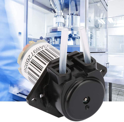 Walfront 6V Miniature Silent Peristaltic Pump Titration Dc Self-Priming Dosing Pump 0.1-100 ml/min(Flat black), Various Pumps And Accessories