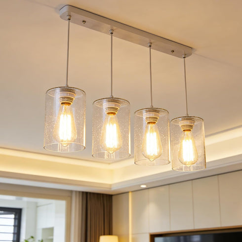 1-5/8 Inch E26 Base,4.7"W 6.3"H Glass Lamp Shade Replacement for Table Lamps/Floor Lamp/Chandelier/Pendant Light
