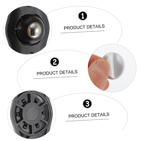 8pcs Self-Adhesive Box Casters - Quiet Rolling Wheels for Easy Moving