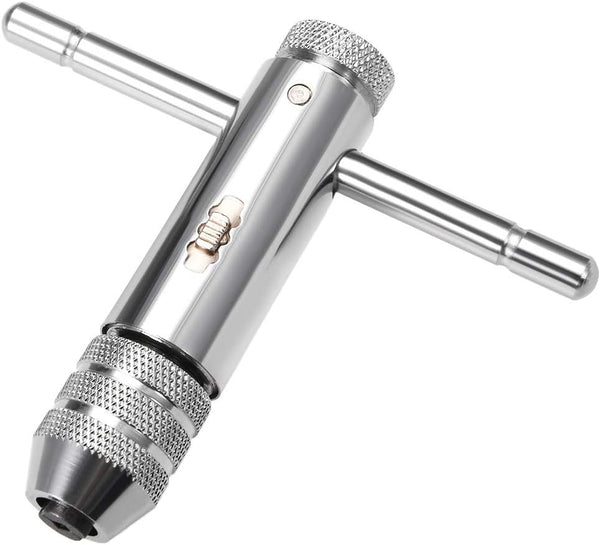 uxcell Adjustable Ratchet Tap Wrench T-Handle, for Metric M5-M12 Thread Taps, 111mm Body