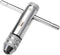 uxcell Adjustable Ratchet Tap Wrench T-Handle, for Metric M5-M12 Thread Taps, 111mm Body